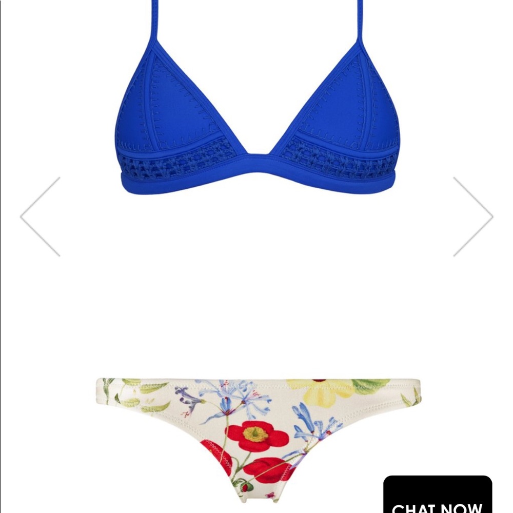 Triangl blue neoprene bikini